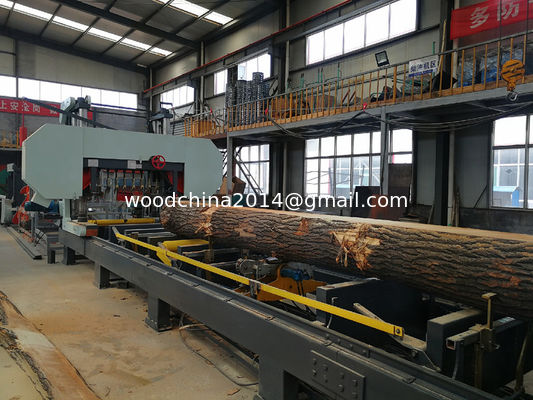 Tree cutting machine price Hydraulic Sawmill, Automatic Big Log Sawing bandsaw machines