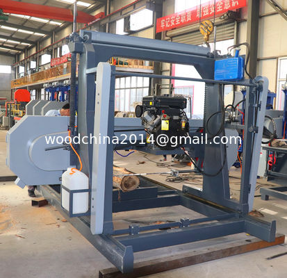 Portable wood saw cutting forestry equipment machine Horizontal timber band sawmills