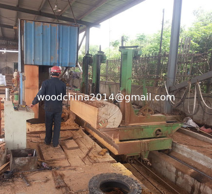 40'' Wood Log cutting vertical band saw machine band sawmills with carriage